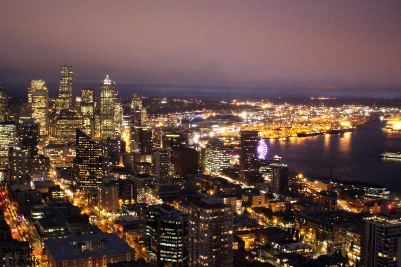 3 days in seattle in january space needle seattle night 